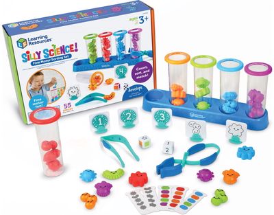 Rūšiavimo ir motorikos žaidimas LR Silly Science Fine Motor Sorting Set