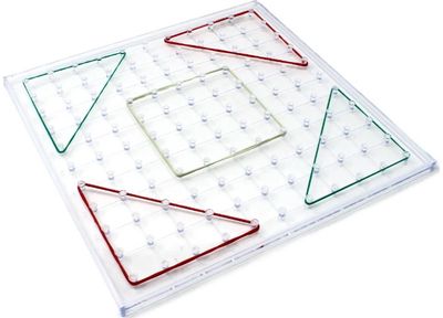Lavinamasis žaidimas LR Pin Transparent Geoboard