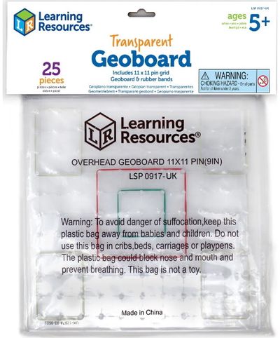 Lavinamasis žaidimas LR Pin Transparent Geoboard
