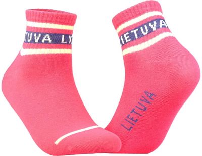 Trumpos moteriškos kojinės ROBIN RUTH Lietuva rožinės 36-42 d.