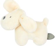 Pliušinis barškutis NATTOU Šuniukas Charlie, vanilės spalvos, 15 cm