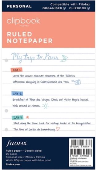 Classic Per Clipbook refill Ruled Paper