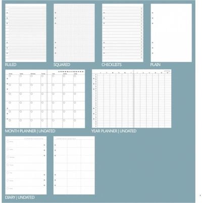 Filofax Classic Pastels A5 clipbook white
