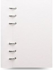 Užrašinė FILOFAX Clipbook Monochrome, Personal, keičiami lapai, White
