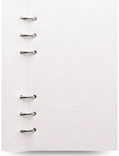 Filofax Classic Pastels A5 clipbook white