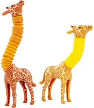 Žaislas žirafa išsitraukiančiu kaklu POPTUBE Giraffe