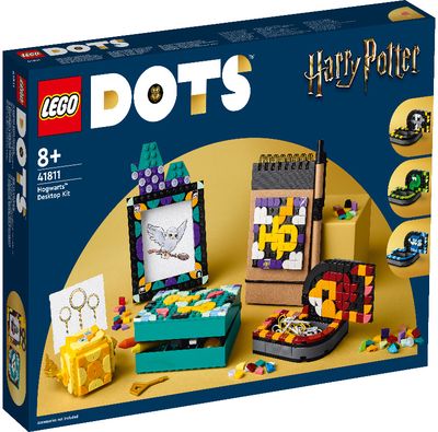 LEGO Dots Harry Potter Hogvartso rinkinys rašomajam stalui 41811