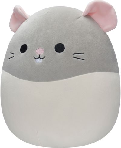 Pliušinis žaislas SQUISHMALLOWS Grey & White Rat 30 cm, W14