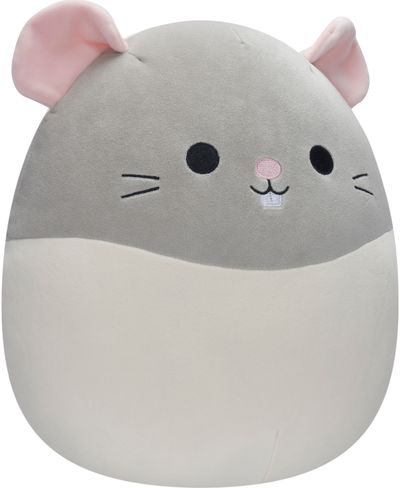 Pliušinis žaislas SQUISHMALLOWS Grey & White Rat 30 cm, W14