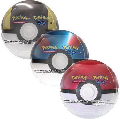 Pokemon kortelių rinkinys TCG Pokemon Go Red Poke Ball Tin, įv. rūšys