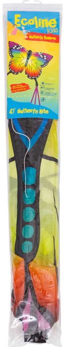 Aitvaras ECOLINE: Butterfly Kite Rainbow - spalvotas drugelis