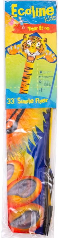 Aitvaras ECOLINE: Simple Flyer Tiger 85cm - tigras