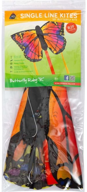 Aitvaras HQ Butterfly Kite Ruby R - rausvas drugys