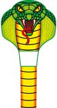 Aitvaras ECOLINE: Emerald Cobra Kite - gyvatė kobra