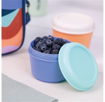 Priešpiečių indelis MILAN ROUND ORANGE/BEIGE, 250 ml