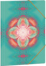 Aplankas kartoninis TURQUOISE HOPE su guma, A4