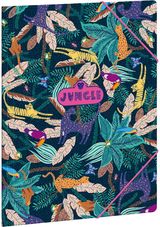 Aplankas kartoninis JUNGLE 5062 su guma, A4