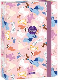 Dėklas sąsiuviniams DOGGY FRIENDS su guma, A4