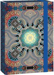 Dėklas sąsiuviniams MANDALA LINE su guma, A4