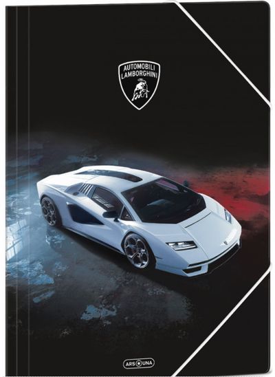 Aplankas kartoninis LAMBORGHINI 5254 su guma, A4