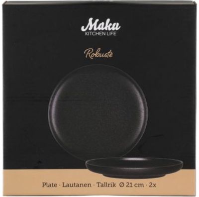 Lėkščių rinkinys MAKU ROBUSTE, Ø21 cm, 2 vnt
