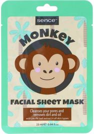 Lakštinė veido kaukė SENCE MONKEY/FOX, 25 ml