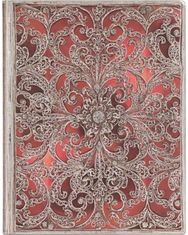 Garnet (Silver Filigree Collection) Ultra Unlined Softcover Flexi Journal