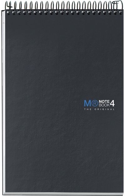 Bloknotas THE ORIGINAL4, A5, 70 g, 120 l., langeliais, Graphite