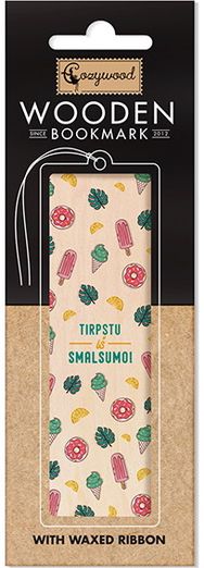 Medinis skirtukas TIRPSTU IŠ SMALSUMO, 4,5x14,5 cm