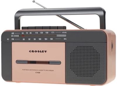 Radio imtuvas su kasečių grotuvu ir bluetooth CROSLEY Cassette Player Pink