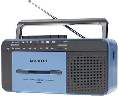 Radio imtuvas su kasečių grotuvu ir bluetooth CROSLEY Cassette Player Blue