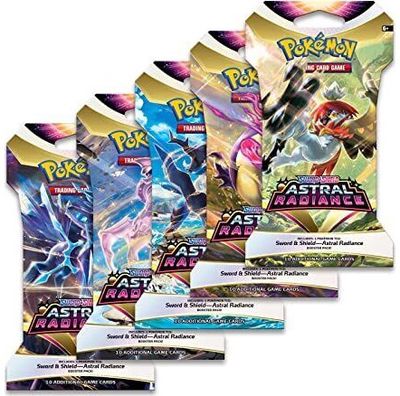 Kortelės POKEMON TCG Sword And Shield Astral Radiance Sleeved Booster Pack įv. r ūšys