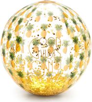 Pripučiamas kamuolys su blizgučiais LEGAMI PINEAPPLE 40 cm.