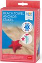 Paplūdimio rankšluosčių kuoliukų rinkinys STARFISH, 4 vnt