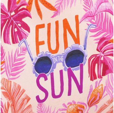 Paplūdimio krepšys TROPICAL, 35x47 cm