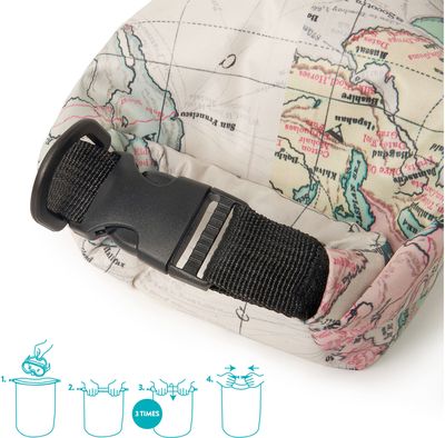 Krepšys atsparus vandeniui Legami TRAVEL, 3 litrai