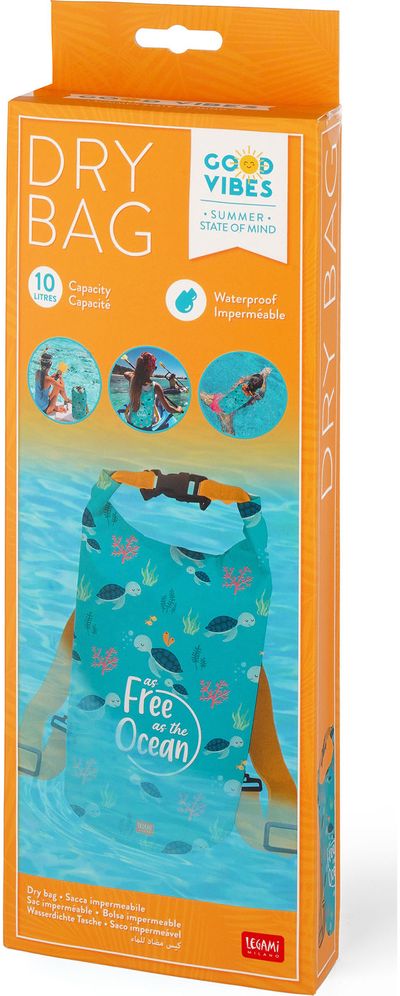 Krepšys atsparus vandeniui Legami SEA TURTLE, 10 litrų