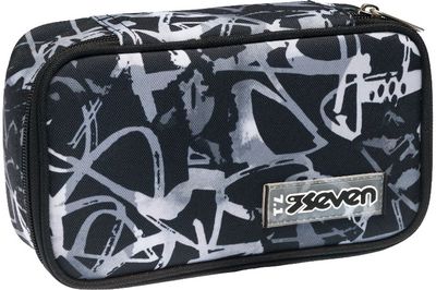 Penalas-dėžutė Seven Quick Case BLACK-GREY, RPET, XL, užpildytas