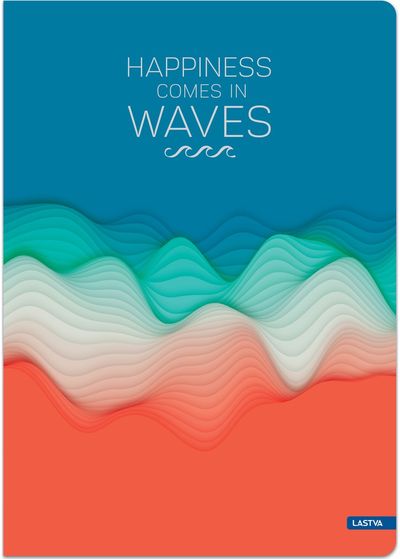 Sąsiuvinis HARD WAVES, A5, 70 g, 96 l., langeliais