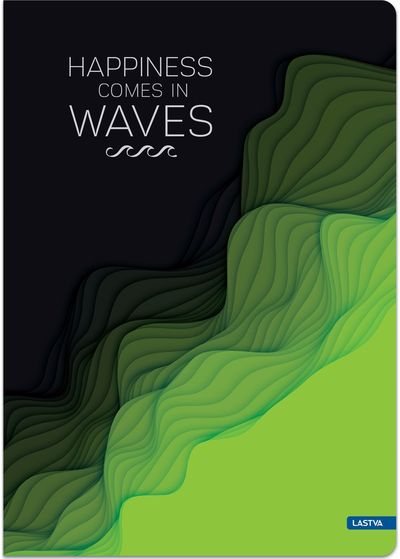 Sąsiuvinis HARD WAVES, A5, 70 g, 96 l., langeliais