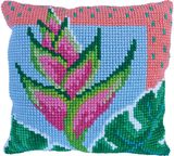 Siuvinėjimo rinkinuys susikurk pagalvę NEEDLEART WORLD PARADISE BLOOM 40x40