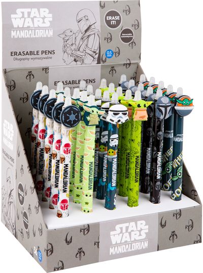Ištrinamas rašiklis Disney MANDALORIAN, 0,5 mm, įv.rūšių
