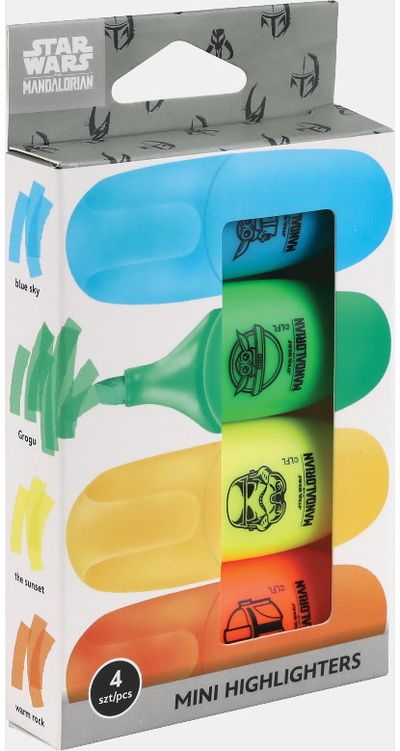 Žymeklių rinkinys Disney MANDALORIAN, 4 vnt