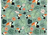 Aplankas (vokas) CP su spaustuku, A4, Toucans
