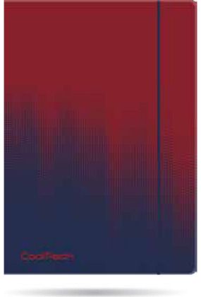 Aplankas plastikinis CP GRADIENT su guma, A4, Costa