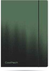 Aplankas plastikinis CP GRADIENT su guma, A4, Grass