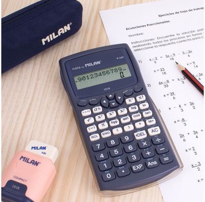 Mokslinis skaičiuotuvas MILAN 1918, 240 funkcijų, Navy Blue