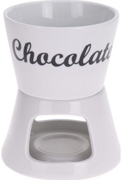 Šokolado fondiu rinkinys CHOCOLATE, 12,5x12,5x15,5 cm