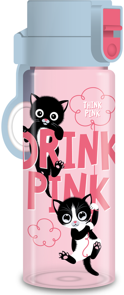Plastikinė gertuvė THINK-PINK, 475 ml