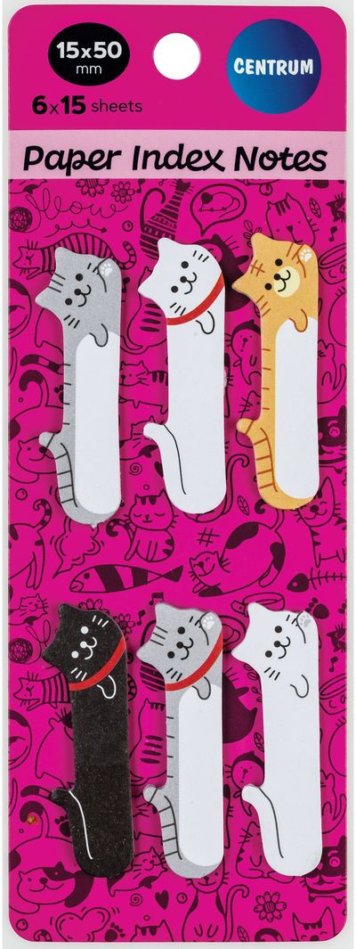 Puslapių žymekliai CATS, 50 x 15 mm